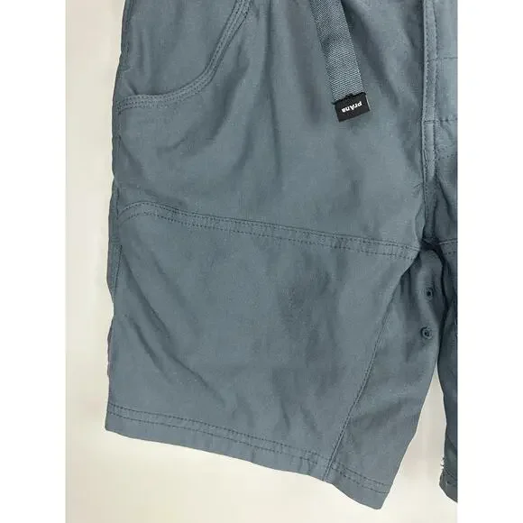 PrAna Men's Zion II Stretch 8" Cargo Shorts Outdoors Hiking UPF Blue Size 28 - Picture 5 of 13